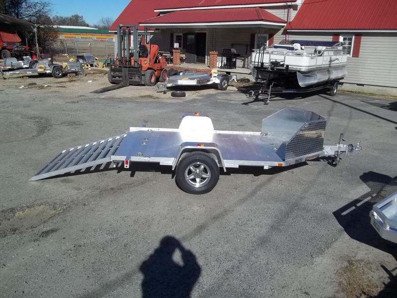 2023 Aluma double motorcycle trailer MC210 Mobile Space Trailers