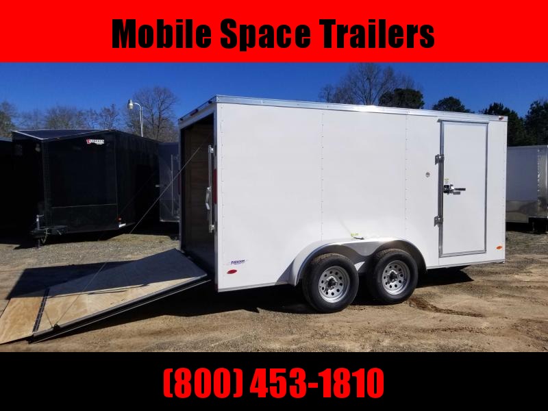 2020 Covered Wagon Trailers 7X14 7k white Tandem Ramp Door Enclosed Cargo Trailer 2020 Covered Wagon Trailers 7X14 7k white Tandem Ramp Door Enclosed Cargo Trailer