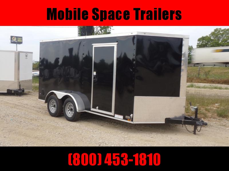 Trailer 7x14 6'3" black W/ Ramp Door Enclosed Cargo screwlessTrailer Trailer 7x14 6'3" black W/ Ramp Door Enclosed Cargo screwlessTrailer