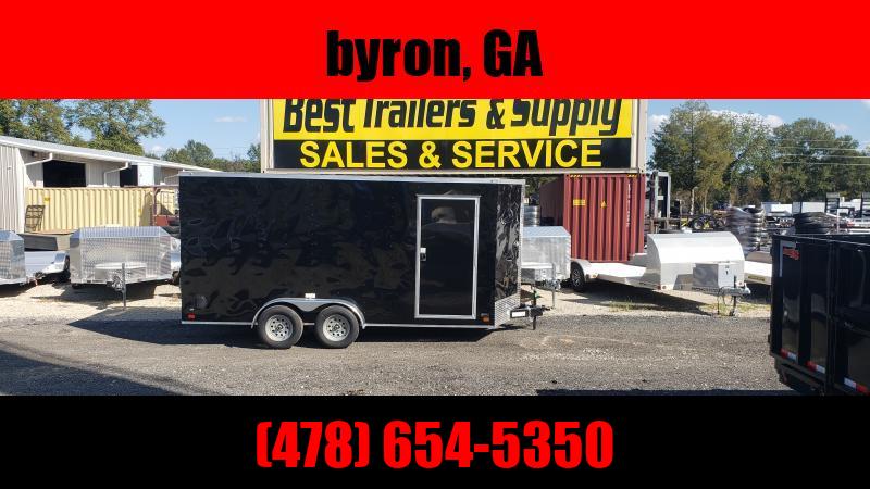  Trailer 7x16 7 ft charcoal grey W Ramp Door Enclosed Cargo screwlessTrailer 1698697352