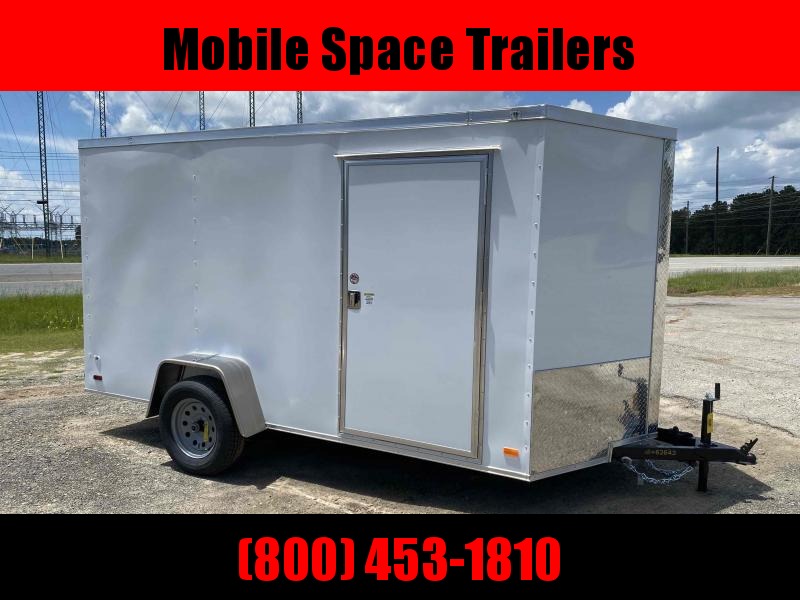 2020 Covered Wagon Trailers 6x12 Ramp door gold Series White Enclosed Cargo Trailer 2020 Covered Wagon Trailers 6x12 Ramp door gold Series White Enclosed Cargo Trailer
