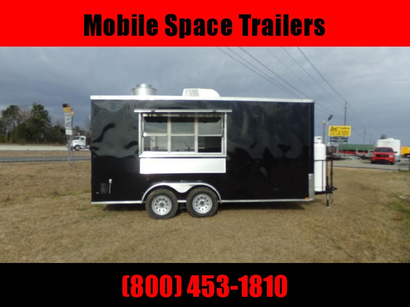 7X16black turn key concession trailer 7X16black turn key concession trailer