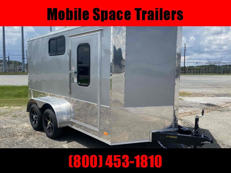 2020 Covered Wagon Trailer 7x12 Silver Motorcycle PKG w/ Windows Enclosed Cargo Trailer 2020 Covered Wagon Trailer 7x12 Silver Motorcycle PKG w/ Windows Enclosed Cargo Trailer