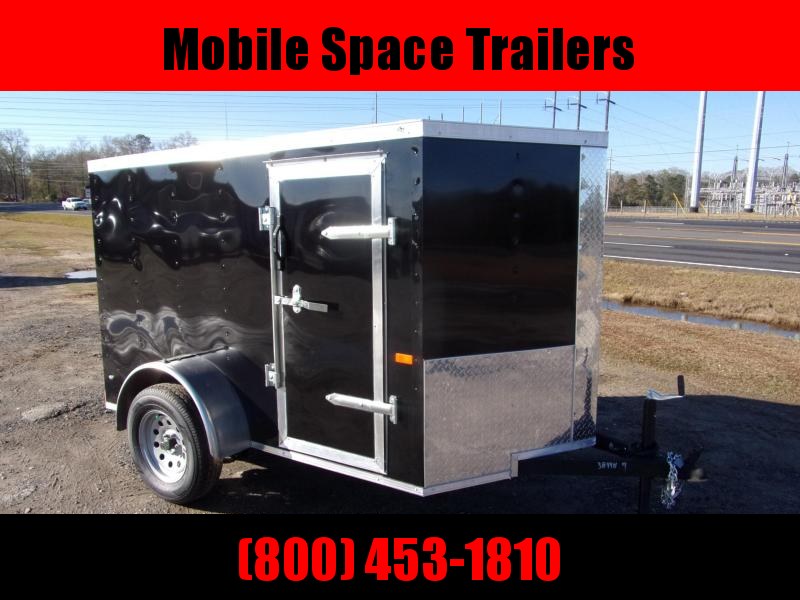 2021 Rock Solid Cargo 5X8 Black Ramp Door Electric Enclosed Cargo Trailer 2021 Rock Solid Cargo 5X8 Black Ramp Door Electric Enclosed Cargo Trailer
