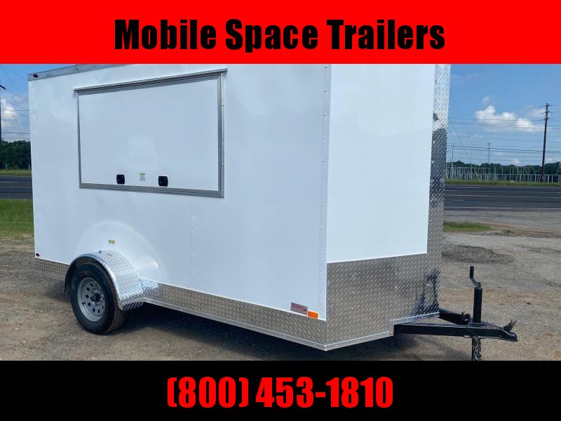 6x12 3x6 Window White Enclosed Cargo Concesion 6x12 3x6 Window White Enclosed Cargo Concesion