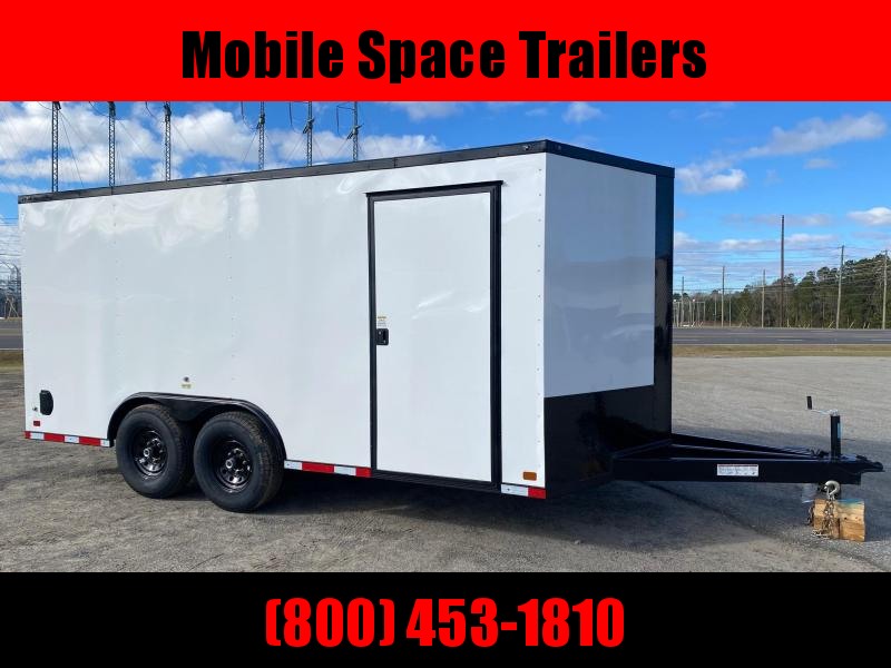 8.5X16 14K White Blackout SemiScrewless Carhauler Enclosed Cargo Trailer 8.5X16 14K White Blackout SemiScrewless Carhauler Enclosed Cargo Trailer