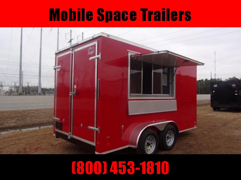 7X14 red Finished Interior Electrical A/C Vending / Concession Trailer 7X14 red Finished Interior Electrical A/C Vending / Concession Trailer