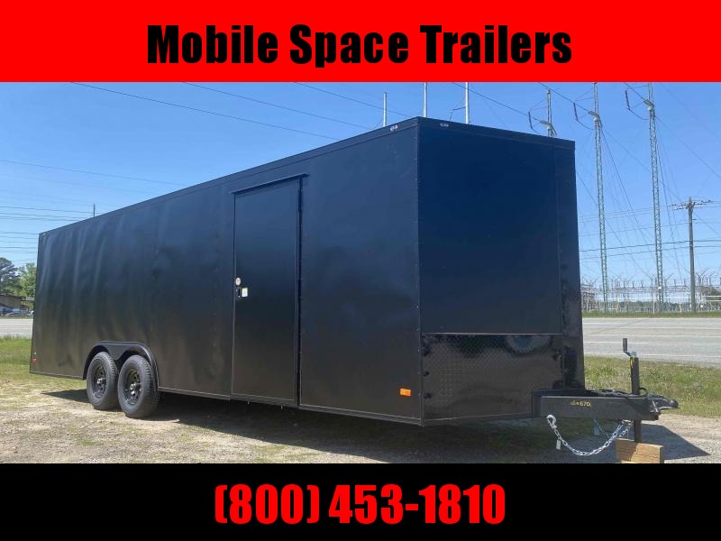 Covered Wagon Trailers 8.5x24 Bk Black out ramp door Enclosed Cargo Covered Wagon Trailers 8.5x24 Bk Black out ramp door Enclosed Cargo