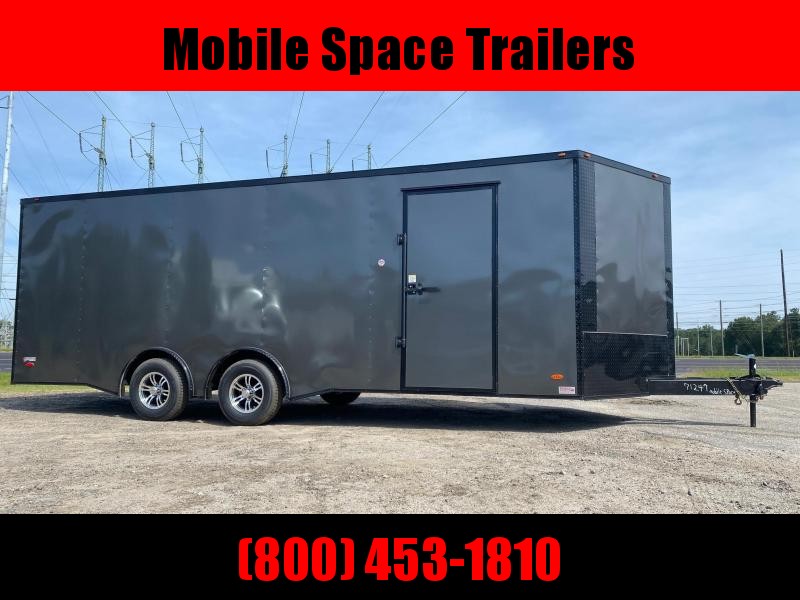 8.5x22 Charcoal Blackout Spread Axle Escape Door Ramp door Enclosed Cargo Car Hauler 8.5x22 Charcoal Blackout Spread Axle Escape Door Ramp door Enclosed Cargo Car Hauler