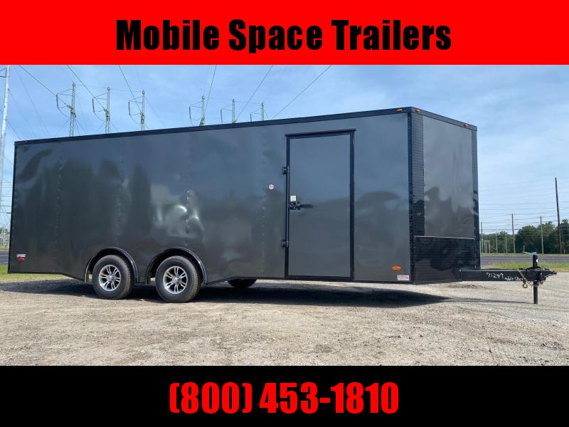 8.5x22 Charcoal Blackout Spread Axle Escape Door Ramp door Enclosed Cargo Car Hauler 8.5x22 Charcoal Blackout Spread Axle Escape Door Ramp door Enclosed Cargo Car Hauler