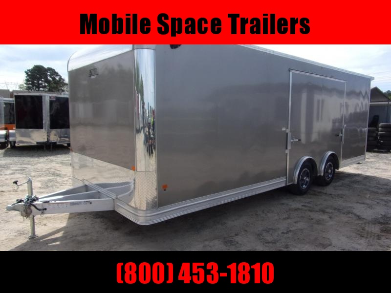 Mission 8.5x20 car hauler trailer spread axle ramp door Elite Ecsape door Mission 8.5x20 car hauler trailer spread axle ramp door Elite Ecsape door