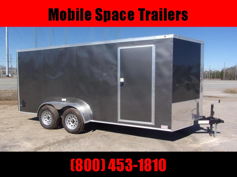 Trailer 7x16 6 3 Charcoal W Ramp Door Enclosed Cargo screwlessTrailer Trailer 7x16 6 3 Charcoal W Ramp Door Enclosed Cargo screwlessTrailer