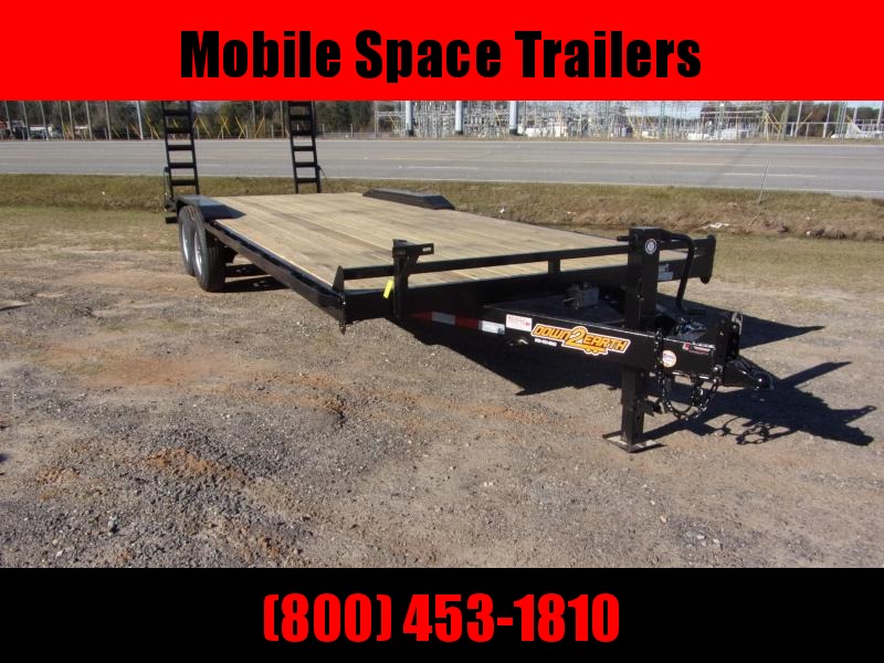 Down 2 Earth equipment trailer102x24 drive over fenders 14k gvwr Down 2 Earth equipment trailer102x24 drive over fenders 14k gvwr