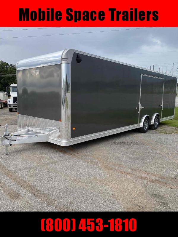 Mission 8.5x28 car hauler spread axle ramp door Elite Ecsape door Mission 8.5x28 car hauler spread axle ramp door Elite Ecsape door