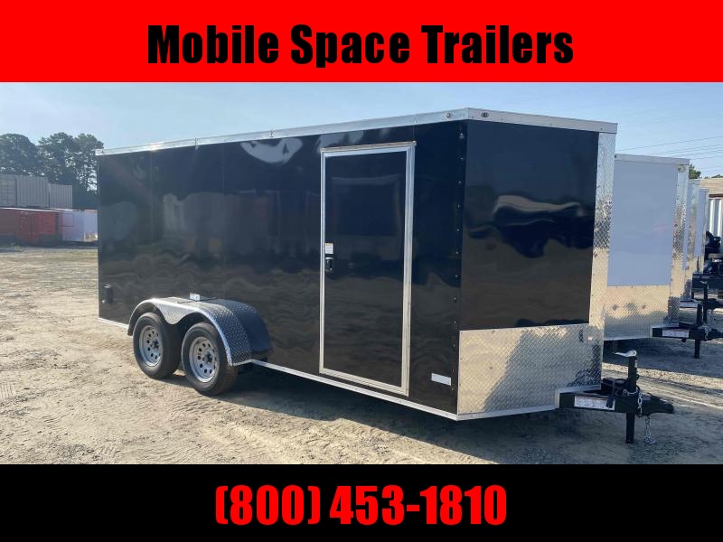 Trailer 7x16 6'3" black W/ Ramp Door Enclosed Cargo screwlessTrailer Trailer 7x16 6'3" black W/ Ramp Door Enclosed Cargo screwlessTrailer