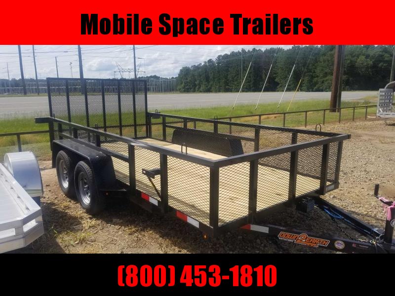 Down 2 Earth Trailers 82x14TA Utility Trailer w/ 2' Expanded Metal Sides Down 2 Earth Trailers 82x14TA Utility Trailer w/ 2' Expanded Metal Sides