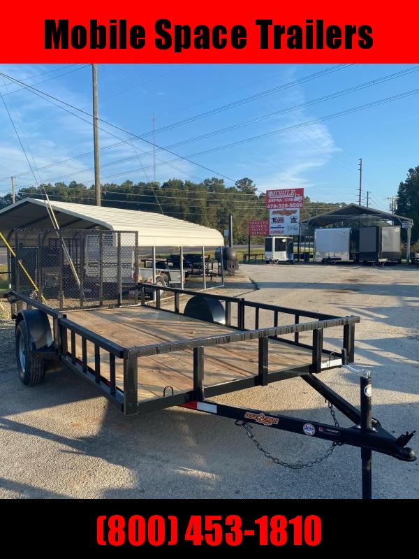 Down 2 Earth Trailers 76x14ut Wood Flat Deck w/ Side Ramps Utility Trailer Down 2 Earth Trailers 76x14ut Wood Flat Deck w/ Side Ramps Utility Trailer