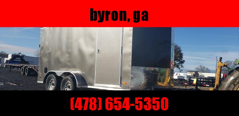 Trailer 7x14 grey W Ramp Door Enclosed Cargo screwlessTrailer Trailer 7x14 grey W Ramp Door Enclosed Cargo screwlessTrailer