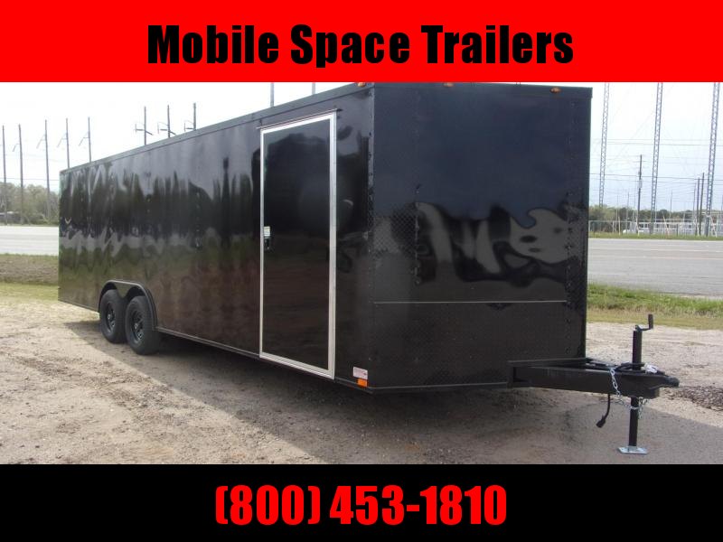 8.5X24 Black 7K Blackout Semi-Screwless Carhauler Enclosed Cargo Trailer 8.5X24 Black 7K Blackout Semi-Screwless Carhauler Enclosed Cargo Trailer