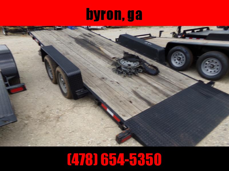 82x20 7k Power Tilt Wood Deck Equipment Trailer 82x20 7k Power Tilt Wood Deck Equipment Trailer