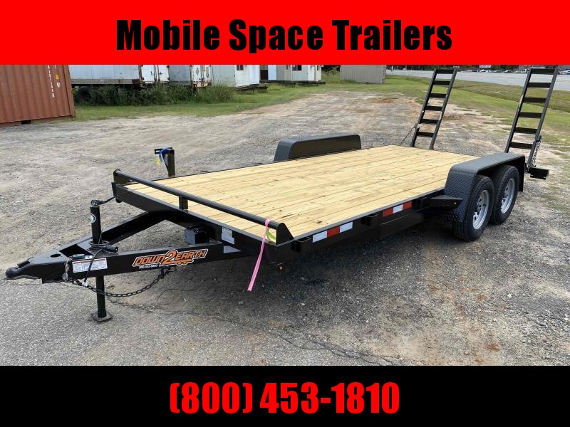 Down 2 Earth Trailers 82x18 14k Wood Deck Equipment Trailer Down 2 Earth Trailers 82x18 14k Wood Deck Equipment Trailer