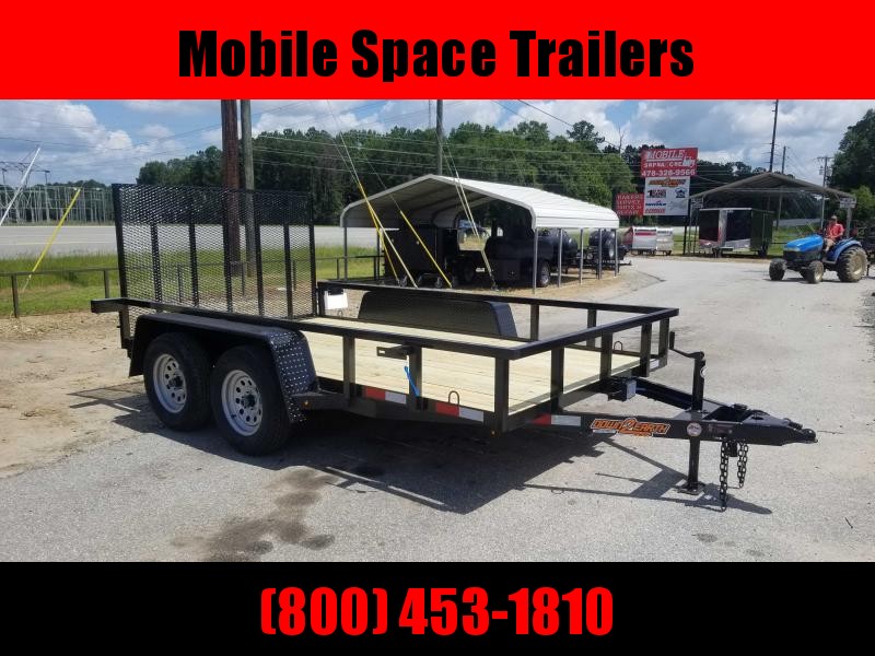 Down 2 Earth Trailers 76x12TA Utility Trailer Tube rail Down 2 Earth Trailers 76x12TA Utility Trailer Tube rail