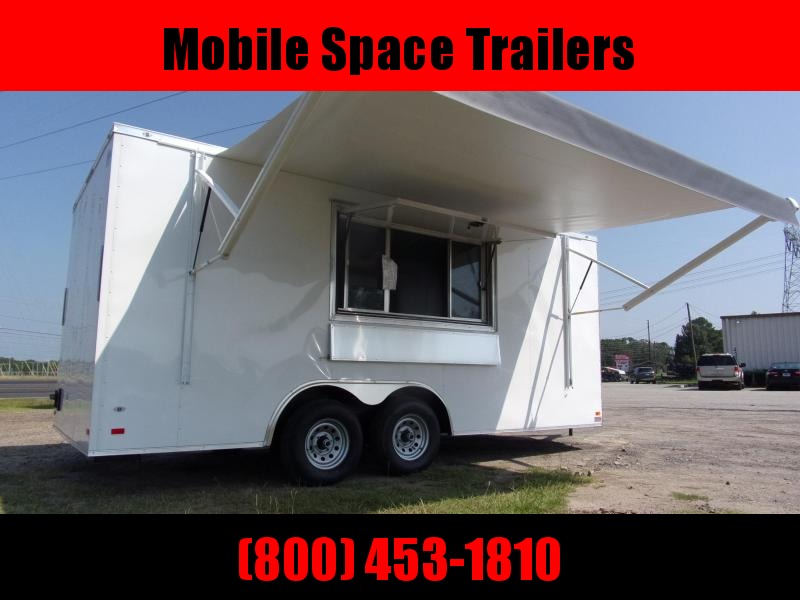 8.5x18 enclosed cargo 3x6 glass and sceen W/ Awning Concession Vending Concession Trailer 8.5x18 enclosed cargo 3x6 glass and sceen W/ Awning Concession Vending Concession Trailer