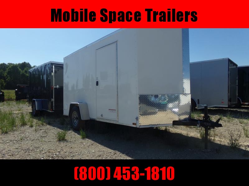 6x12 Ramp Door white Enclosed Cargo Trailer 6x12 Ramp Door white Enclosed Cargo Trailer