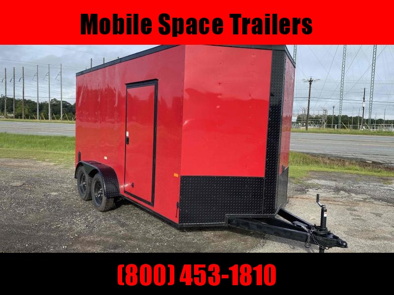 2020 Covered Wagon Trailers 7X14 7k Red Blackout Tandem Ramp Door Enclosed Cargo Trailer 2020 Covered Wagon Trailers 7X14 7k Red Blackout Tandem Ramp Door Enclosed Cargo Trailer
