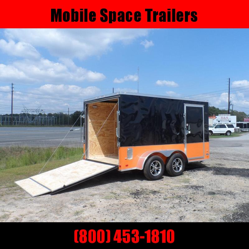 7x12 MCP Bk & Or ramp door Enclosed Cargo motorcycle bike Trailer with ramp 7x12 MCP Bk & Or ramp door Enclosed Cargo motorcycle bike Trailer with ramp