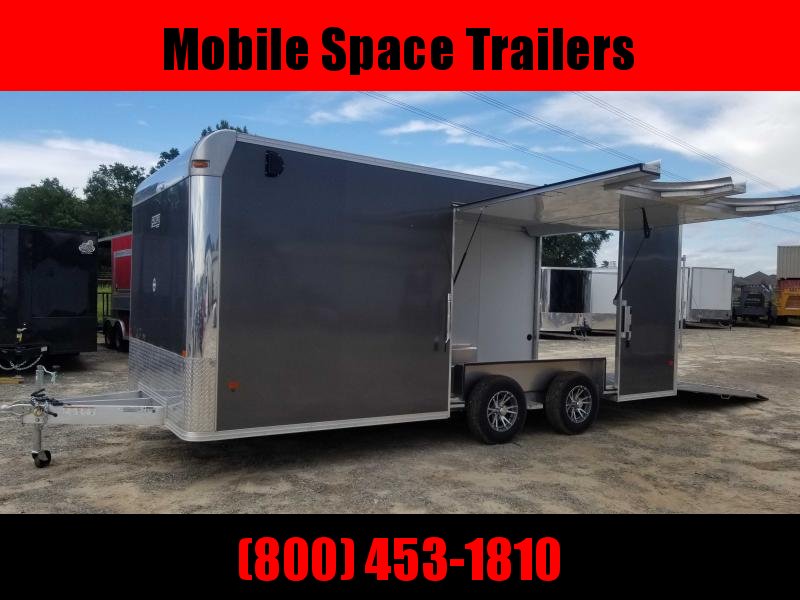 8.5X20 10K Aluminum Enclosed Charcoal Car Hauler / Racing Trailer 8.5X20 10K Aluminum Enclosed Charcoal Car Hauler / Racing Trailer