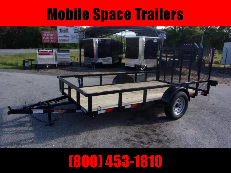 Down 2 Earth Trailers 76x12ut Wood Deck Utility Trailer single axle Down 2 Earth Trailers 76x12ut Wood Deck Utility Trailer single axle