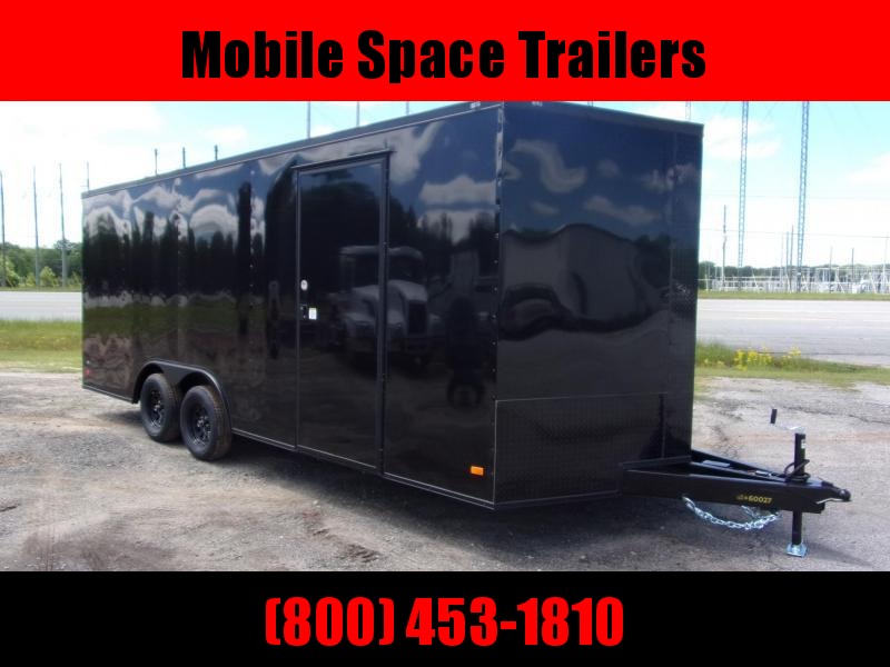 8.5X20 Black 7K Blackout Semi-Screwless Carhauler Enclosed Cargo Trailer 8.5X20 Black 7K Blackout Semi-Screwless Carhauler Enclosed Cargo Trailer