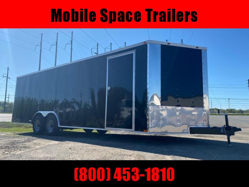 8.5X24 Black 10K Black Semi-Screwless Carhauler Enclosed Cargo Trailer 8.5X24 Black 10K Black Semi-Screwless Carhauler Enclosed Cargo Trailer