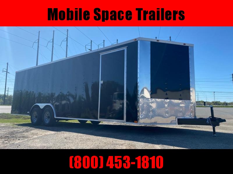 8.5X24 Black 10K Black Semi-Screwless Carhauler Enclosed Cargo Trailer 8.5X24 Black 10K Black Semi-Screwless Carhauler Enclosed Cargo Trailer