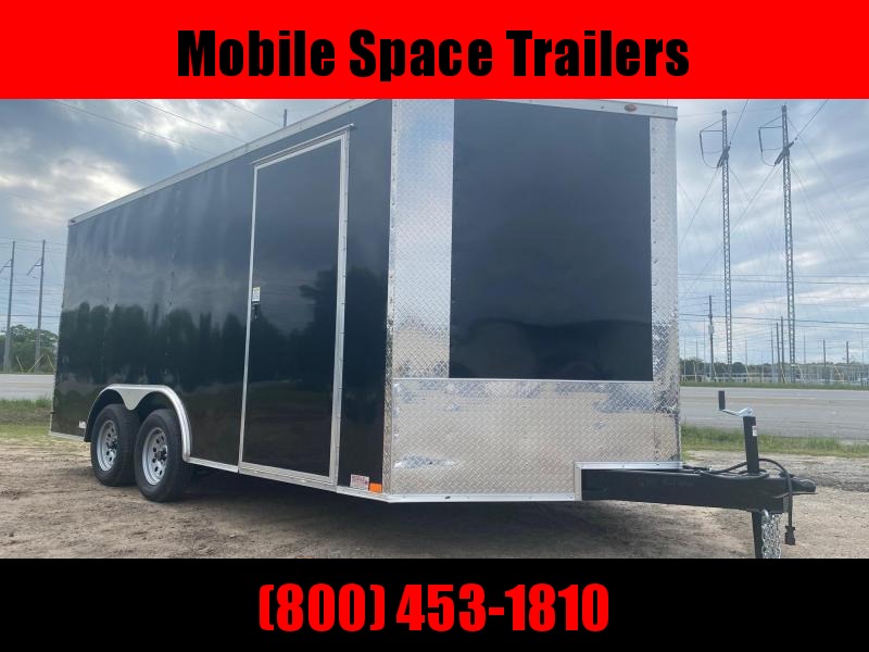 1st Place Cargo 8.5x16 7' Interior ramp door BLACK Enclosed Cargo Trailer 1st Place Cargo 8.5x16 7' Interior ramp door BLACK Enclosed Cargo Trailer