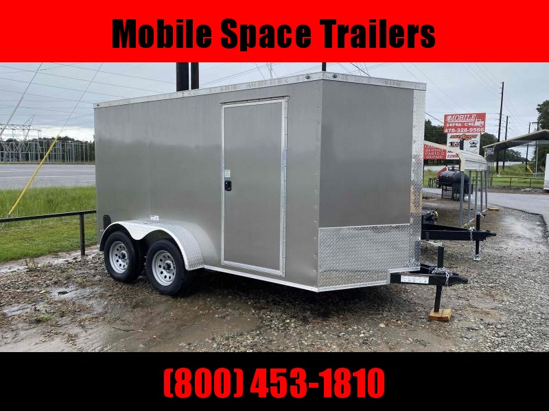 7x12 Silver Enclosed cargo tailer 7x12 Silver Enclosed cargo tailer