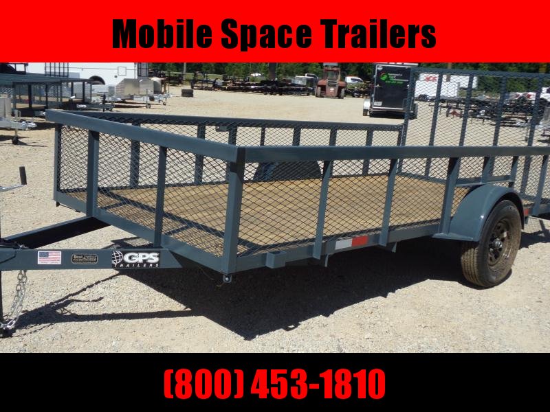 GPS Trailers 76x14ut 24" Mesh Sides Utility Trailer single axle GPS Trailers 76x14ut 24" Mesh Sides Utility Trailer single axle