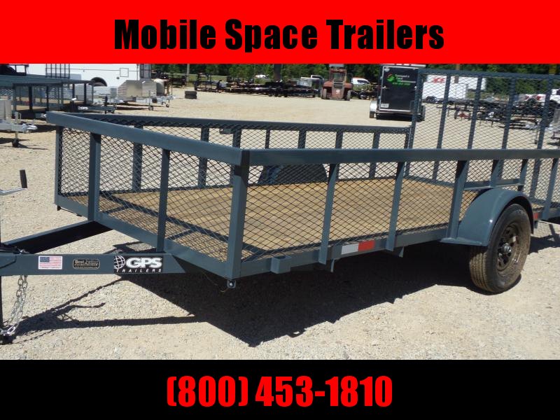 GPS Trailers 76x14ut 24" Mesh Sides Utility Trailer single axle GPS Trailers 76x14ut 24" Mesh Sides Utility Trailer single axle
