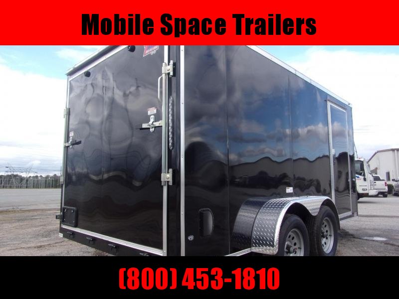 Trailer 7x14 6'3" black W/ Ramp Door Enclosed Cargo screwlessTrailer Trailer 7x14 6'3" black W/ Ramp Door Enclosed Cargo screwlessTrailer