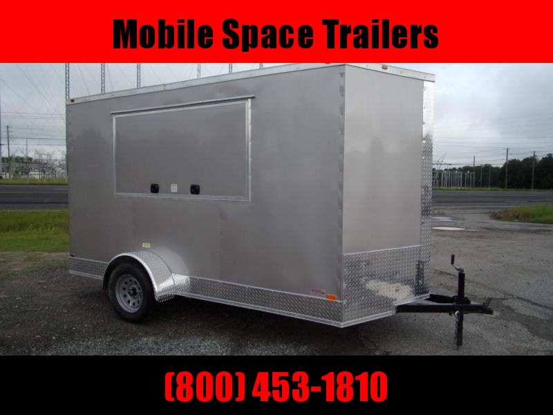 6x12 3x6 Window Pewter Enclosed Cargo Concesion 6x12 3x6 Window Pewter Enclosed Cargo Concesion