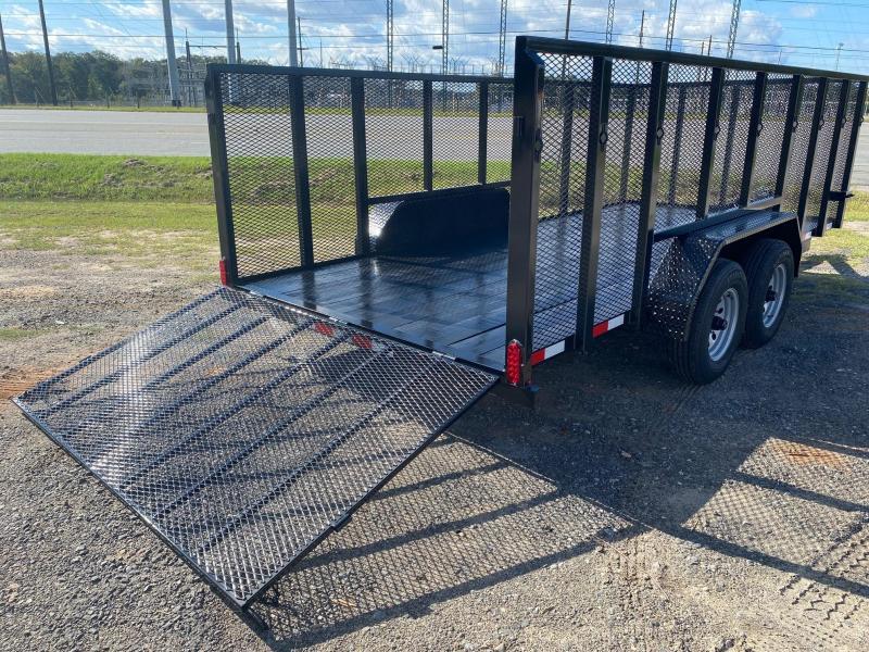 7X16 10k 4' Mesh Side Utility Trailer Mobile Space Trailers Custom