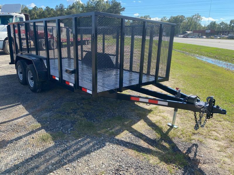 7X16 10k 4' Mesh Side Utility Trailer Mobile Space Trailers Custom