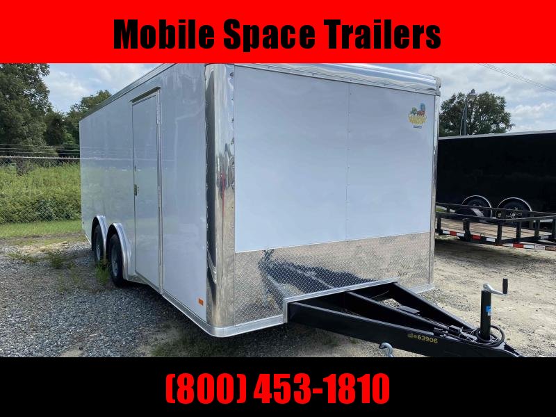 2020 Covered Wagon Trailer 8.5X20 White Spread Axle Car Hauler 2020 Covered Wagon Trailer 8.5X20 White Spread Axle Car Hauler