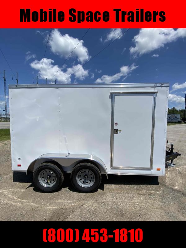 Covered Wagon 7x12 White Gold Series enclosed cargo tailer Covered Wagon 7x12 White Gold Series enclosed cargo tailer