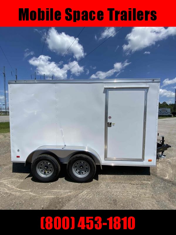 Covered Wagon 7x12 White Gold Series enclosed cargo tailer Covered Wagon 7x12 White Gold Series enclosed cargo tailer