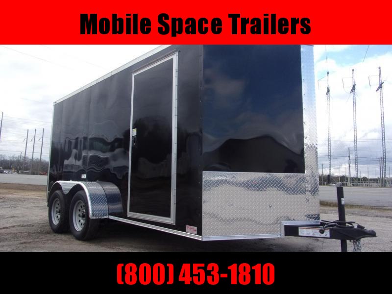 Trailer 7x14 7'Interior Black W/ Ramp Door Enclosed Cargo screwlessTrailer Trailer 7x14 7'Interior Black W/ Ramp Door Enclosed Cargo screwlessTrailer