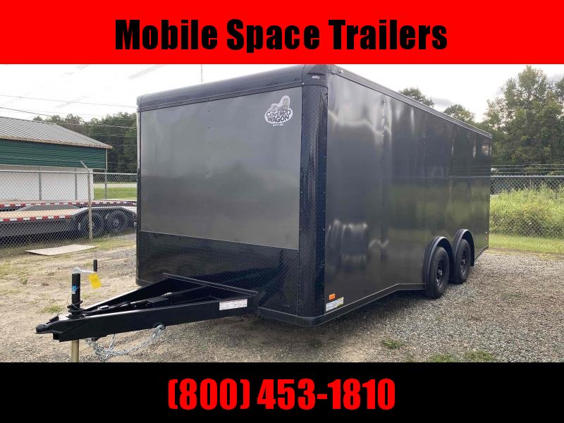 2020 Covered Wagon Trailer 8.5X20 Charcoal Blackout Spread Axle Car Hauler 2020 Covered Wagon Trailer 8.5X20 Charcoal Blackout Spread Axle Car Hauler