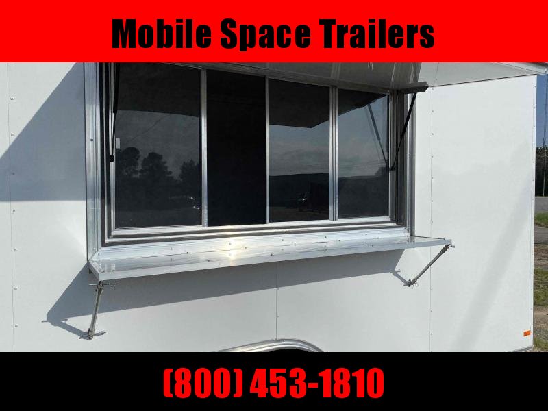 8.5x16 enclosed cargo 3x6 glass and sceen Concession Vending Concession Trailer 8.5x16 enclosed cargo 3x6 glass and sceen Concession Vending Concession Trailer