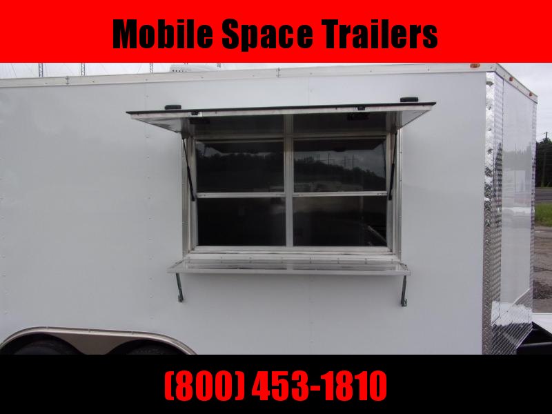 8.5x16 enclosed cargo 3x6 glass and sceen 3 Bay Sink Concession Vending Concession Trailer 8.5x16 enclosed cargo 3x6 glass and sceen 3 Bay Sink Concession Vending Concession Trailer